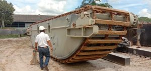 Amphibious Pontoon Excavator